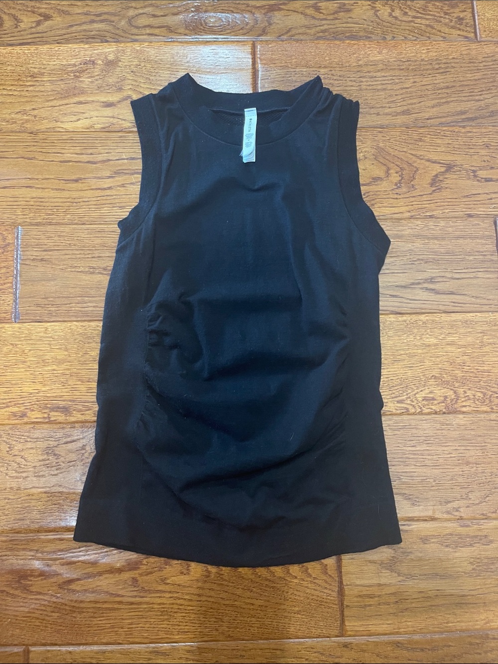 Athleta Black Sleeveless Ribbed Tank